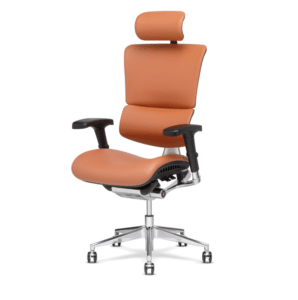 x-chair office chair in cognac orange